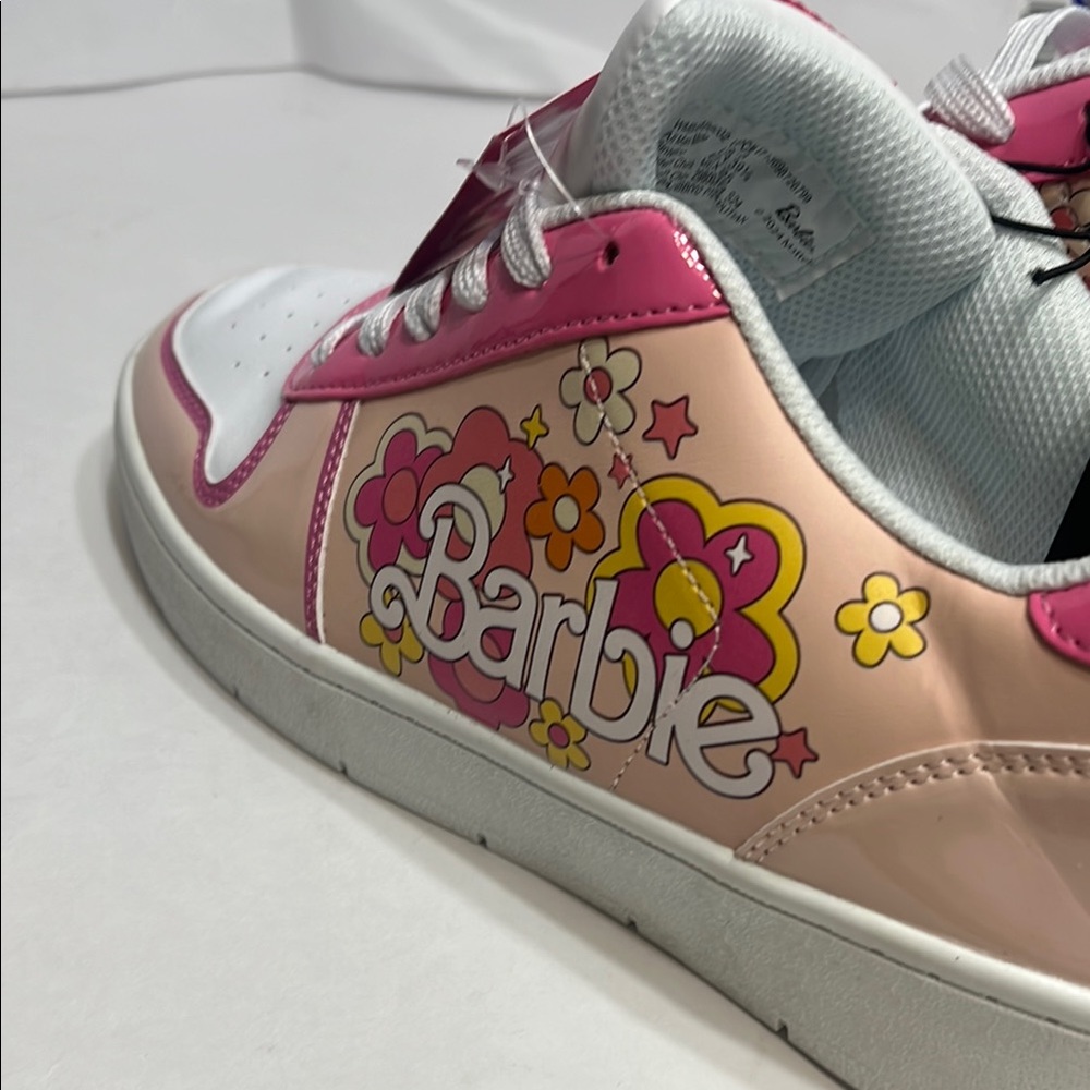 Barbie Pink and White Floral Sneakers - Picture 13 of 15